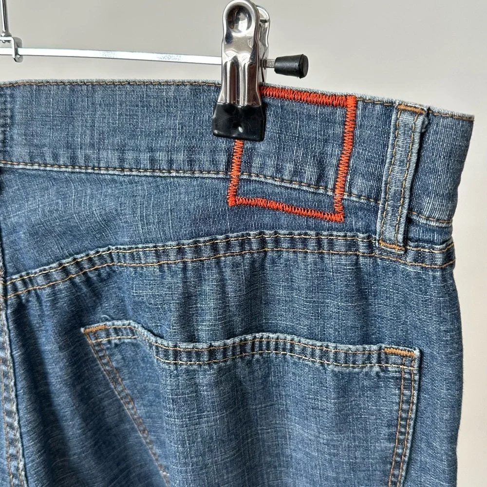 HUGO BOSS Vintage Blue Denim Jeans Relaxed Straight Leg W35 L32~MSRP $198!